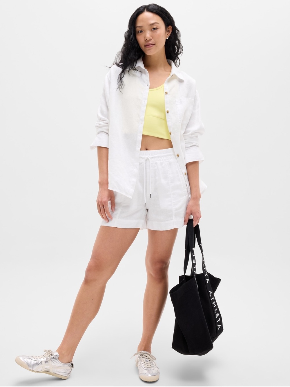 Athleta retreat linen top - Picture 2 of 10